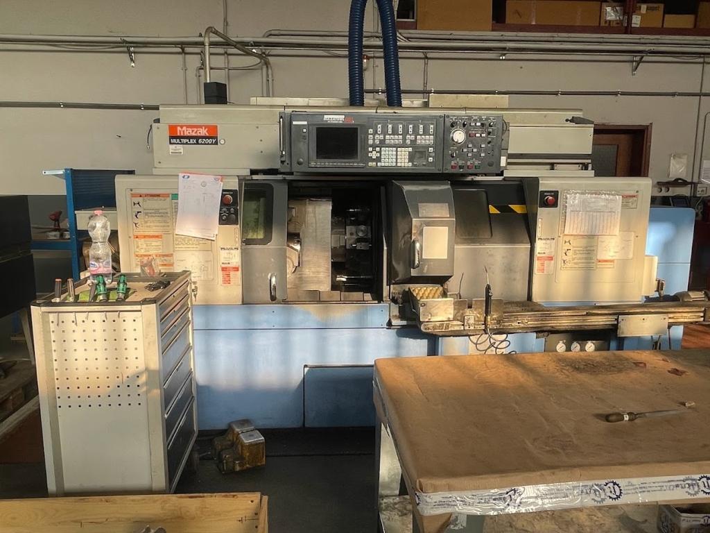 TORNIO CNC ORIZZONTALE TESTA FISSA MAZAK MULTIPLEX 6200Y - Foto integrale macchina 