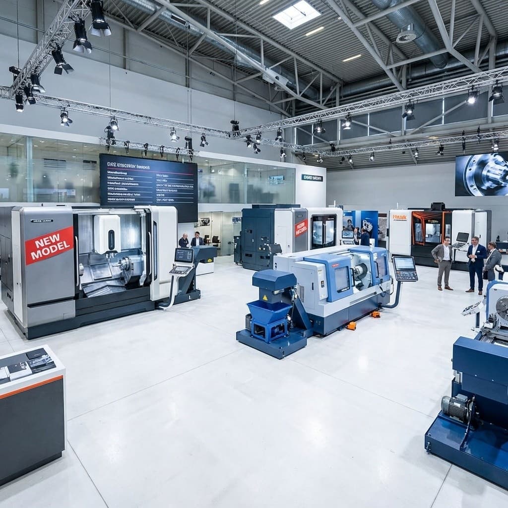 Endüstriyel makine ve ekipmanların bulunduğu depo