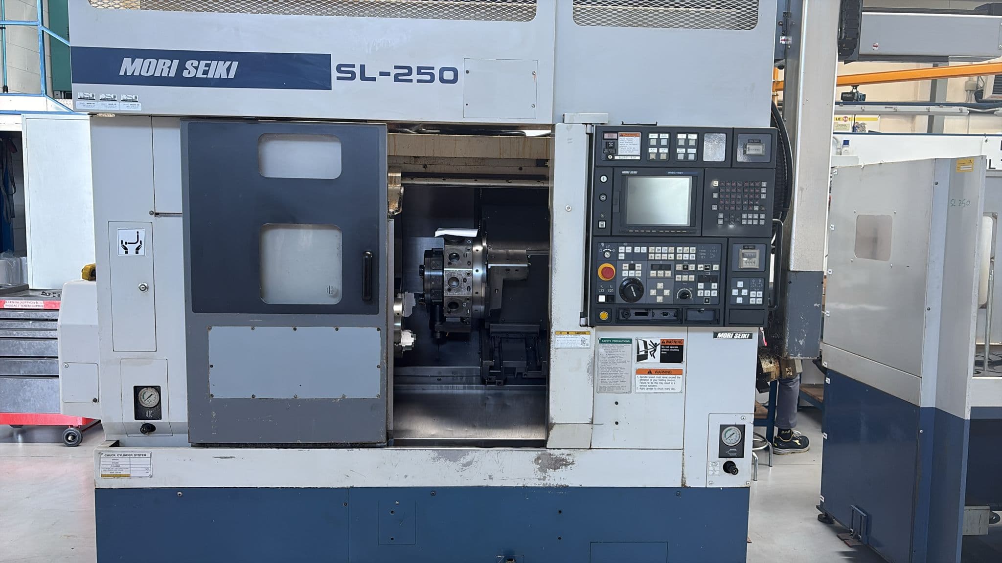 Tornio CNC da ripresa motorizzato Mori seiki SL-250AMC