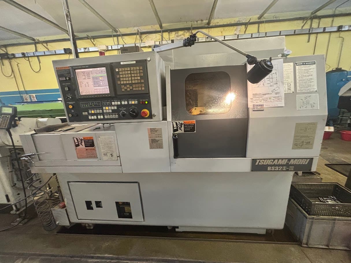 Tornio CNC a fantina mobile Tsugami BS 20 III