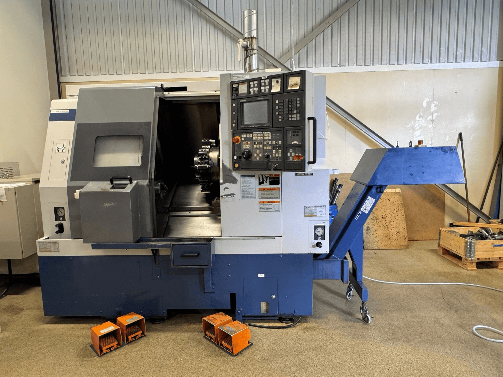 Tornio CNC da ripresa motorizzato Mori seiki SL 150 SY