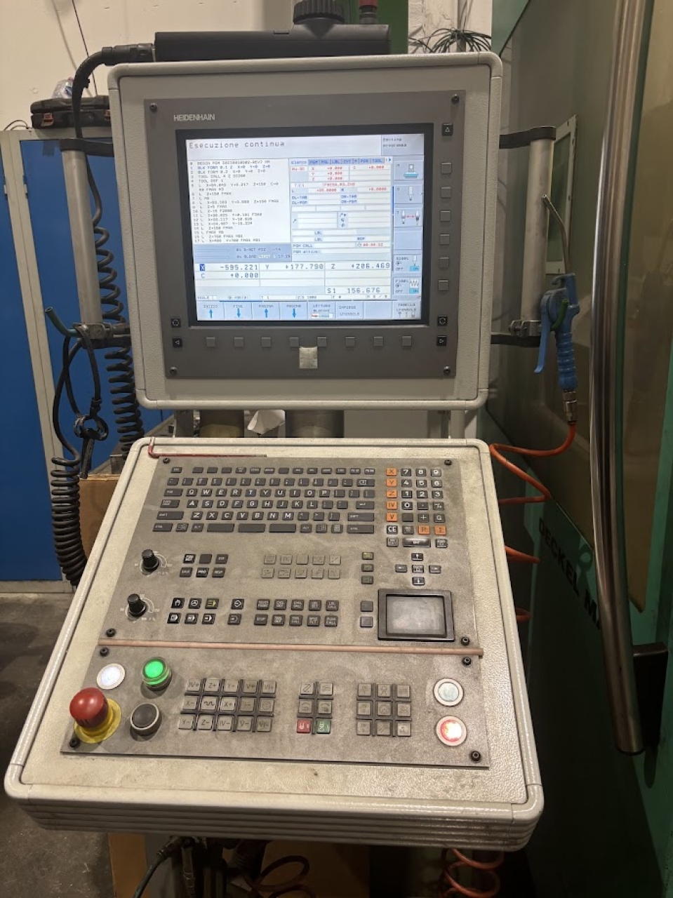 Centro Di Lavoro Dmg DMU 80P Foto pannello di controllo