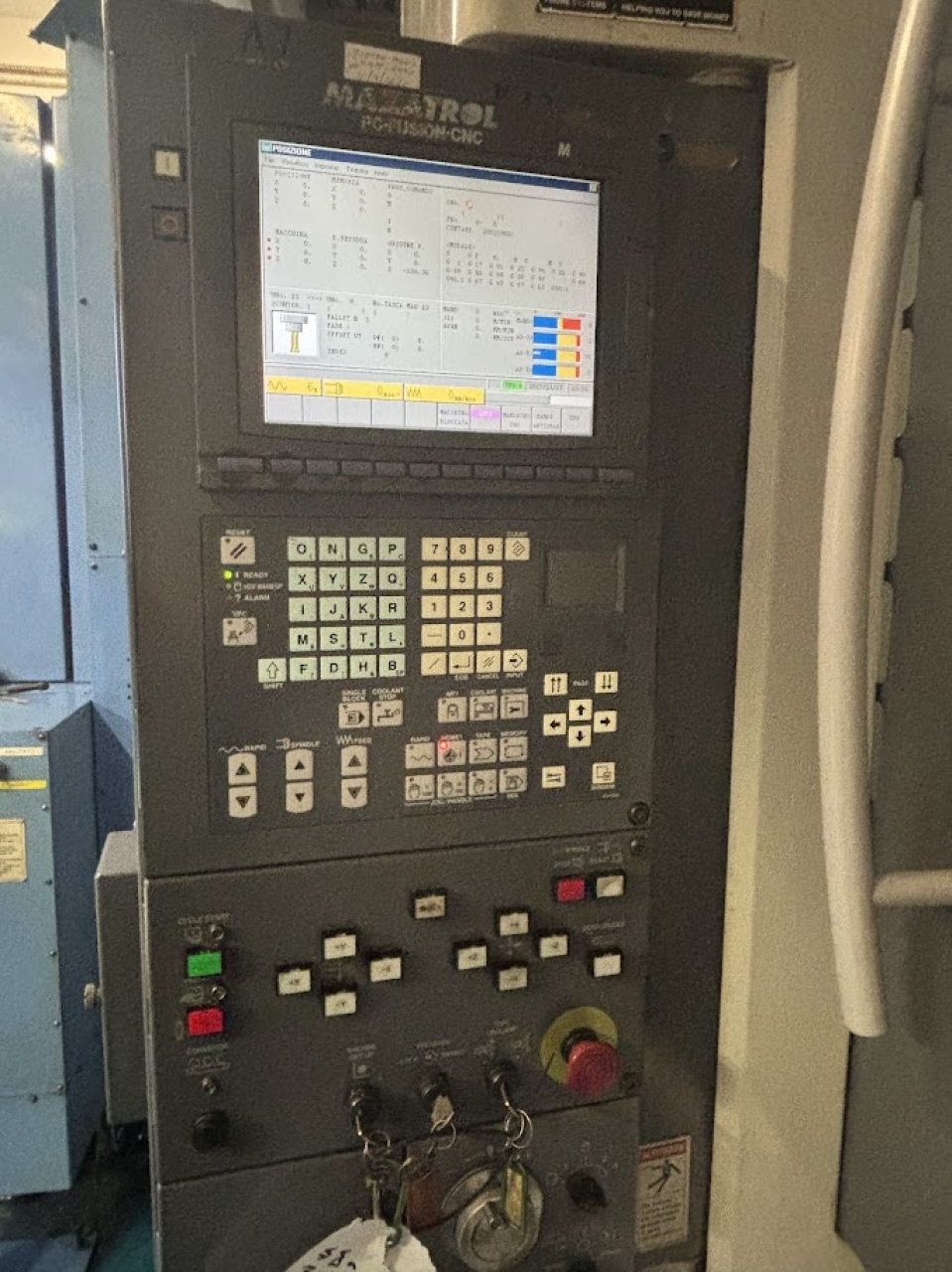 Centro Di Lavoro Orizzontale Con Cambio Pallet Mazak PFH 5800 Foto pannello di controllo 