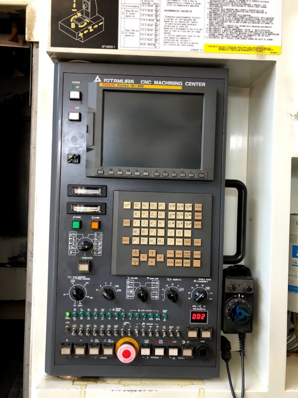 Centro Di Lavoro Orizzontale Kitamura HX300iF Foto pannello di controllo 