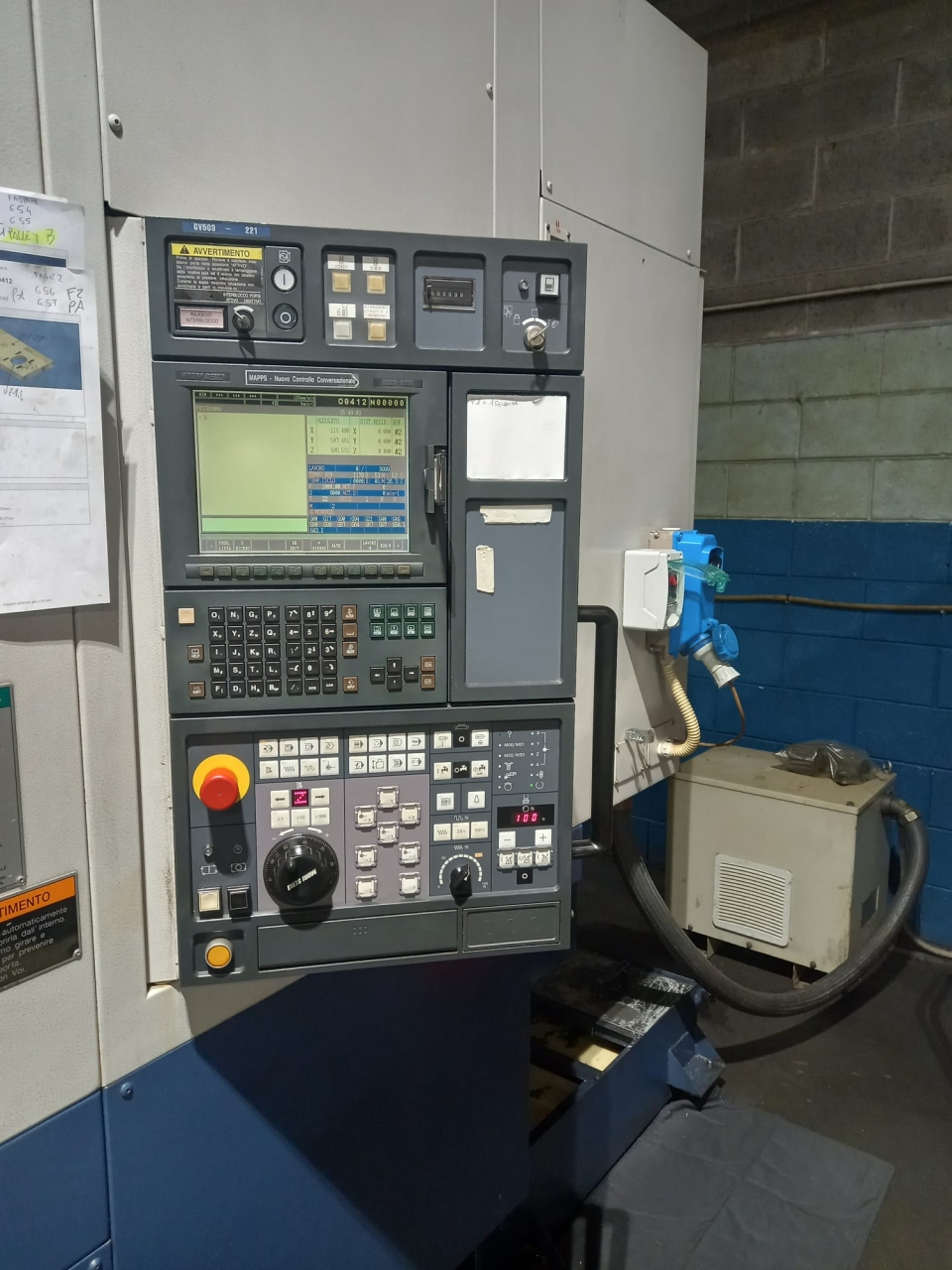 Centro Di Lavoro Verticale Rotopallet Mori Seiki GV 503 Foto pannello di controllo 