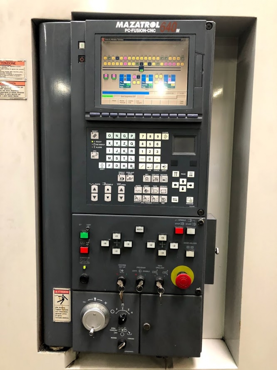 Isola Di Produzione Mazak FH-5800 Foto pannello di controllo 