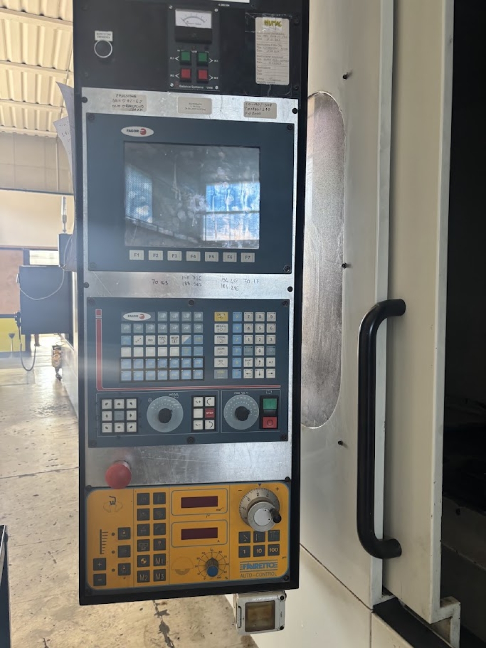 Rettifica Tangenziale Favretto MD 120 Foto pannello di controllo 